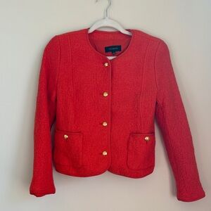 Talbots Red/Orange Wool Jacket